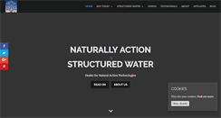 Desktop Screenshot of naturalactionstructuredwater.com