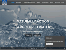Tablet Screenshot of naturalactionstructuredwater.com
